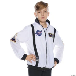 Kid’s White Astronaut Jacket Halloween Costume