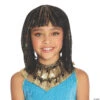 Kids' Gold & Black Cleopatra Wig