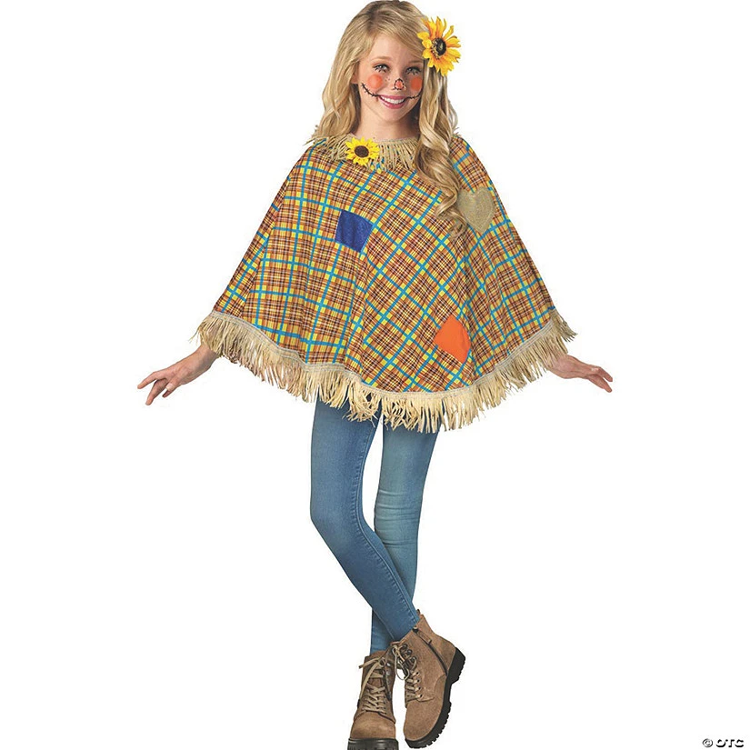 Kid's Sweet Scarecrow Poncho 1 Kid's Sweet Scarecrow Poncho