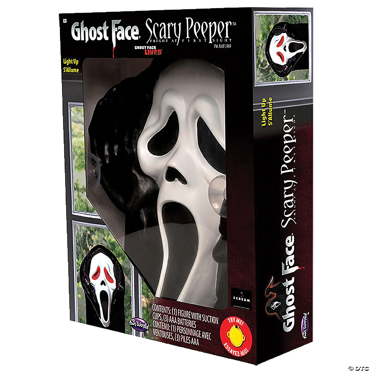 Light Up Scream Ghostface Window Peeper Decoration 3 Light Up Scream Ghostface Window Peeper Decoration - Image 3