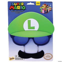 Mario Bros Luigi Glasses - 1 Pc.