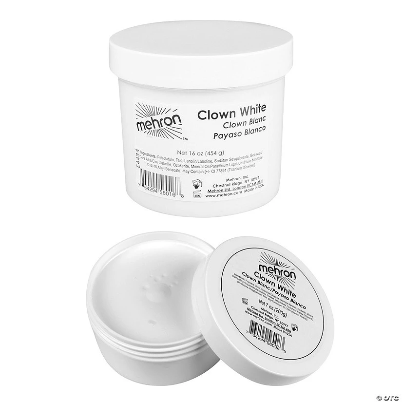 Mehron Clown White Makeup 1 Mehron Clown White Makeup