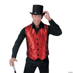 Men‘s Red Vest Costume - Extra Large