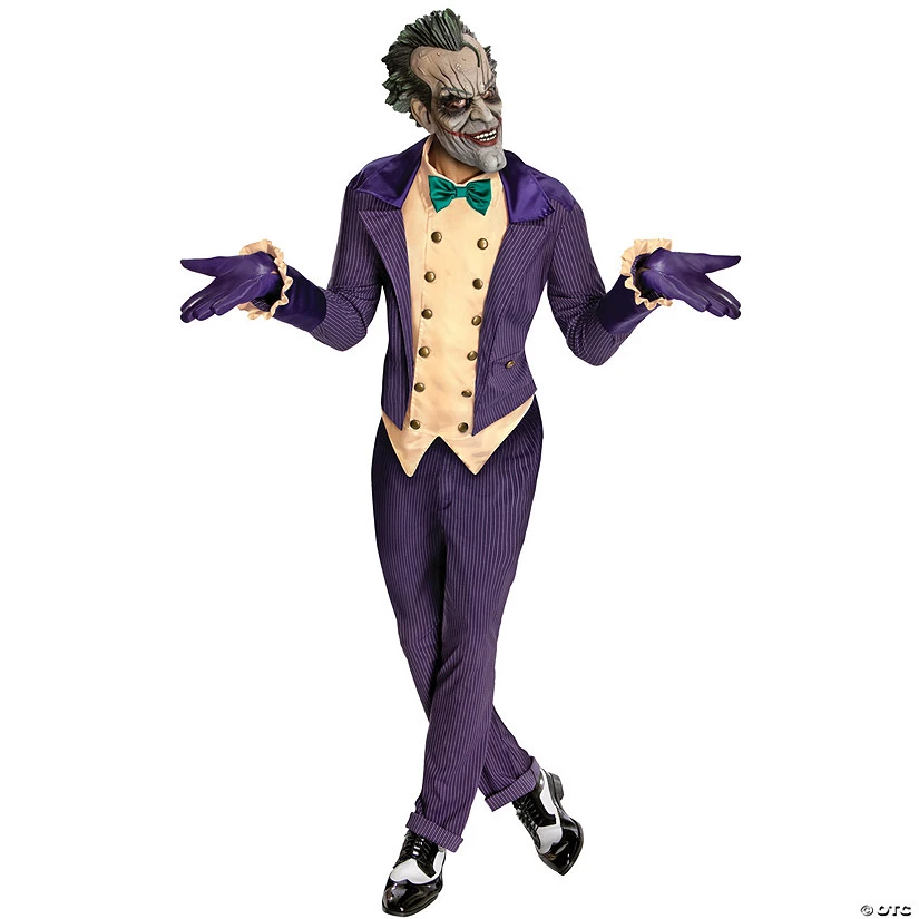 Men's Arkham City Joker Costume 1 Men's Arkham City Joker Costume