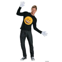 Men's Emoji Smile Costume Kit