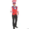 Men's Patriotic Hat And Shirt Costume