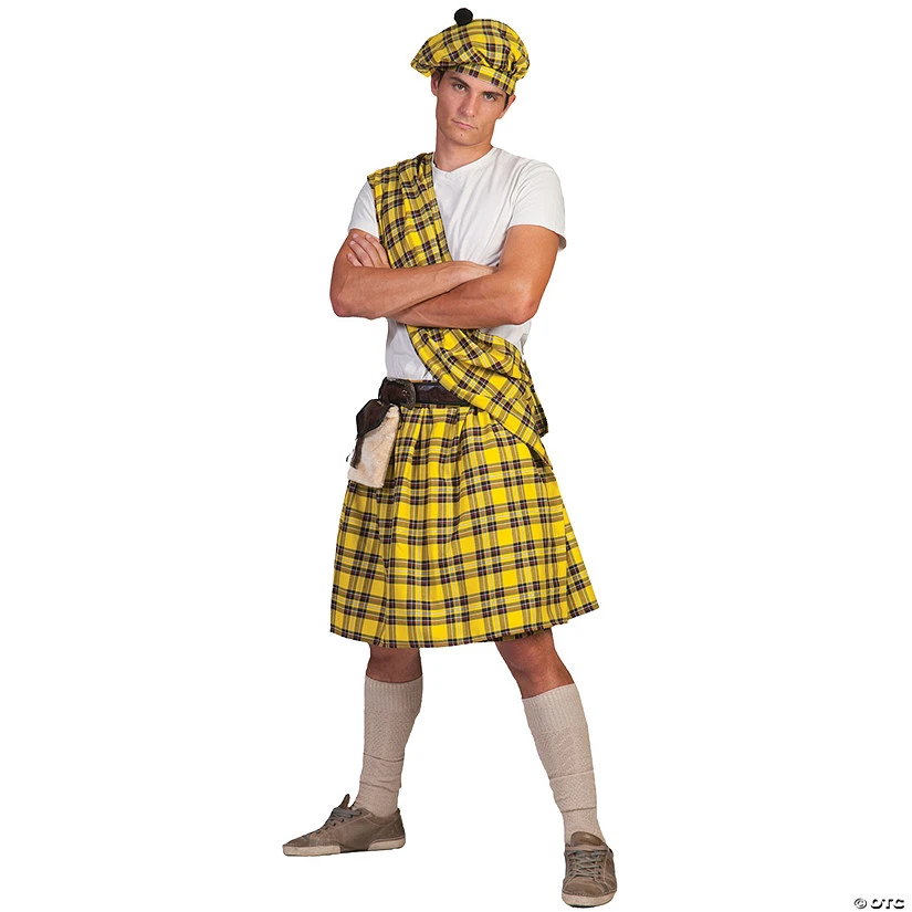Men's Plaid Highlander Costume 1 Men's Plaid Highlander Costume