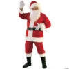 Men's Plus Size Flannel Santa Suit