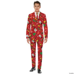 Men's Red Icon Christmas Suit