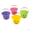 Neon Jack-O’-Lantern Trick-Or-Treat Buckets - 12 Pc.