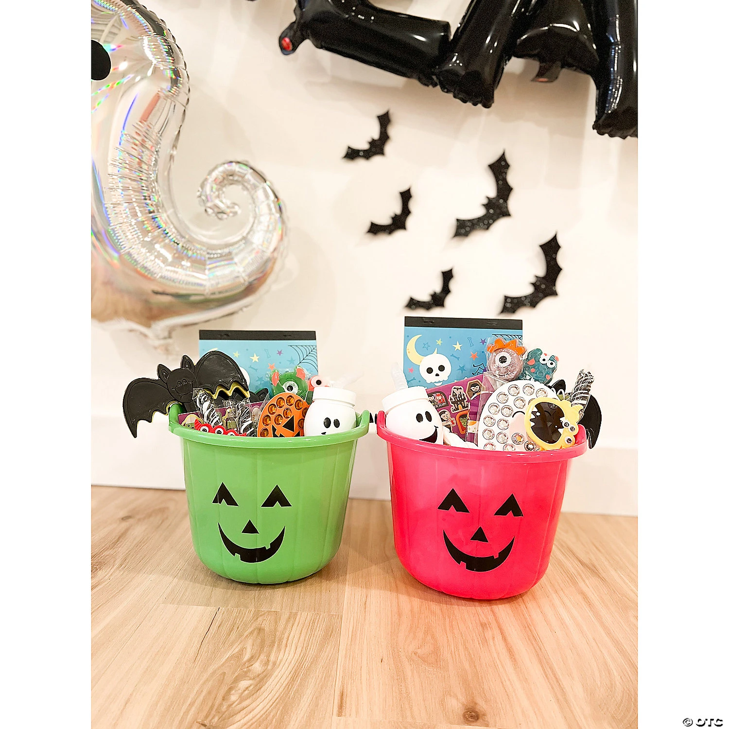 Neon Jack-O’-Lantern Trick-Or-Treat Buckets - 12 Pc. 4 Neon Jack-O’-Lantern Trick-Or-Treat Buckets - 12 Pc. - Image 4
