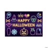Neon Lights Backdrop Halloween Decoration - 3 Pc.