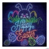 Neon Lights Easter Backdrop