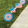 Patriotic Sidewalk Signs - 6 Pc.