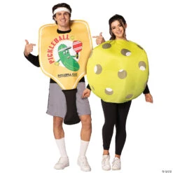 Pickle Ball And Paddle Couples Costume