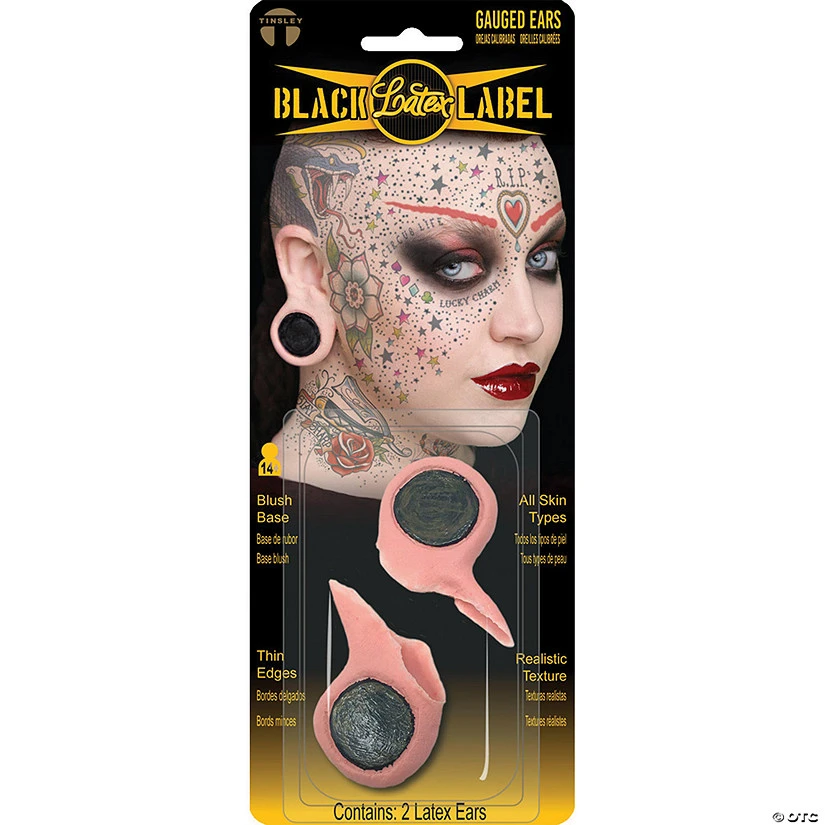 Piercing Guage Latex Ears 1 Piercing Guage Latex Ears