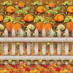 Pumpkin Patch Plastic Backdrop