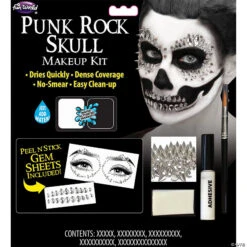 Punk Rock Skull Makeup Kit
