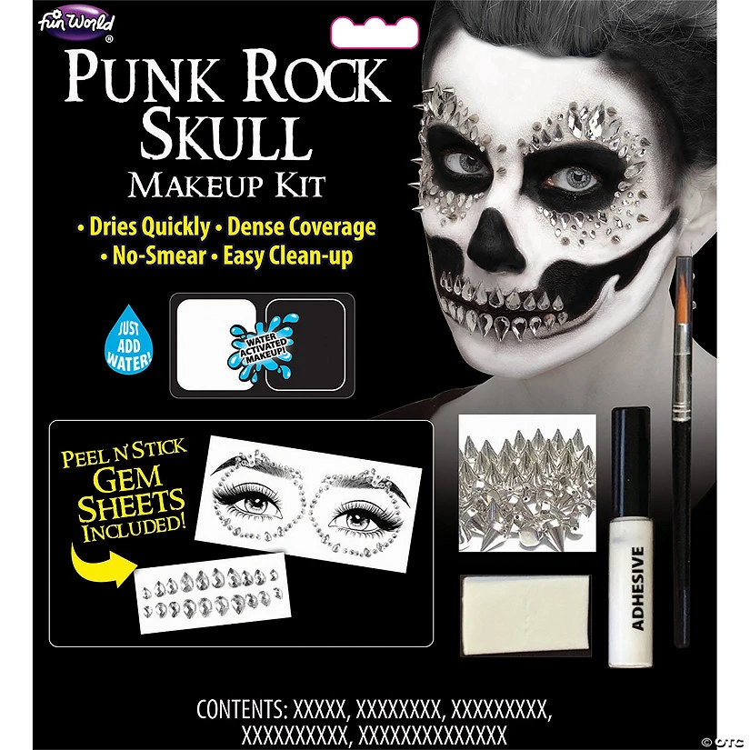 Punk Rock Skull Makeup Kit 1 Punk Rock Skull Makeup Kit