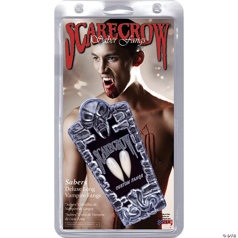 Scarecrow Saber Dluxe Long Vampire Fangs 1 Scarecrow Saber Dluxe Long Vampire Fangs