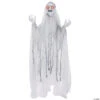 Spinning White Witch Halloween Decoration