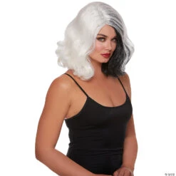 Split Hues Glam Wig Black White -Halloween Costumes Sale split hues glam wig black whiterl12306bw a02