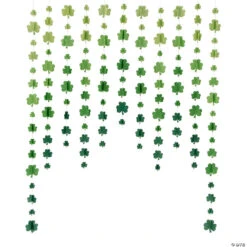 St. Patrick’s Day Hanging Shamrocks Curtain Backdrop
