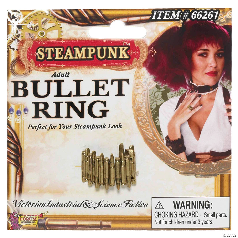 Steampunk Bullet Ring 1 Steampunk Bullet Ring