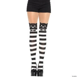 Striped Kitty Cat Tights