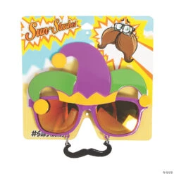 Sun-Staches<sup>®</sup> Mardi Gras Sunglasses - 1 Pc.