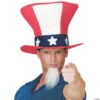 Uncle Sam Hat With Beard Adult Men’s Costume