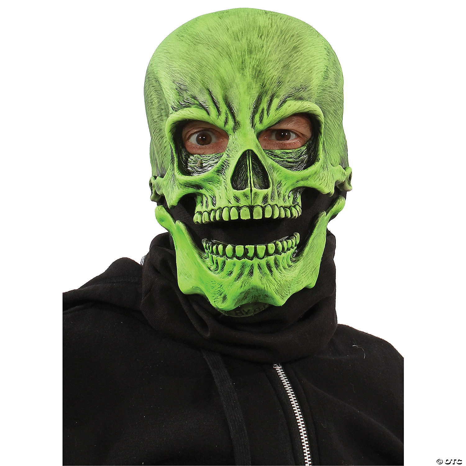 Uv Green Sock Skull Mask 1 Uv Green Sock Skull Mask