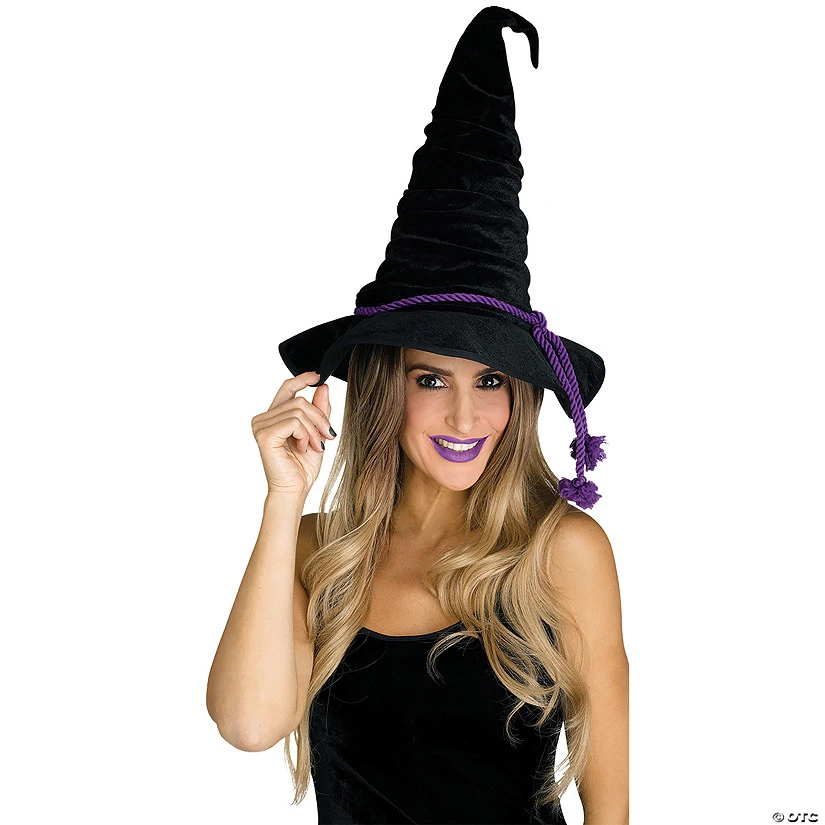 Witch Hat Velour Black 1 Witch Hat Velour Black
