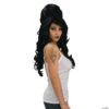 Women's Black Beehive Wig