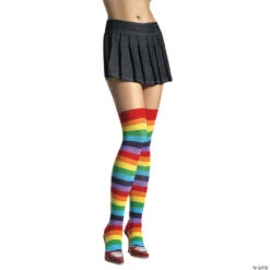Women's Rainbow Thigh-High Stockings