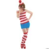 Women's Where's Waldo Dress Plus Size Costume - Large/XL