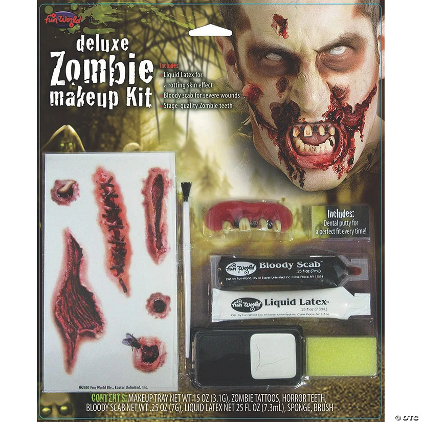 Zombie Deluxe Makeup Kit 1 Zombie Deluxe Makeup Kit